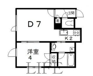 フォレスト北野通の物件間取画像